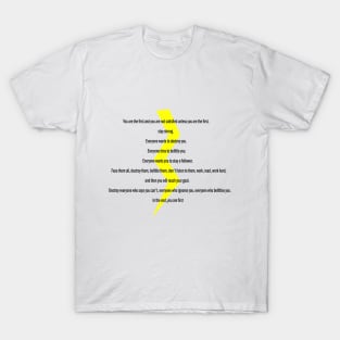 Self-supporting sentences T-Shirt